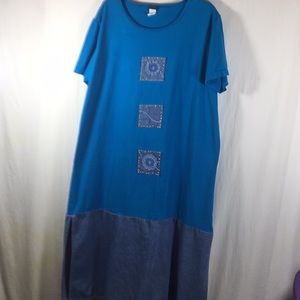 Navy Blue USA Dress Size 2X